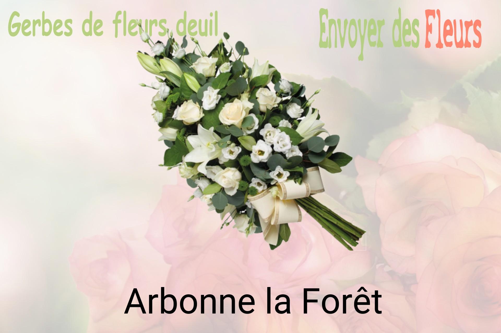 Gerbe de fleurs de deuil livrée à Arbonne-la-Forêt